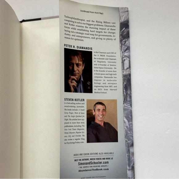 Abundance by Peter Diamandis & Steven Kotler | Non-fiction, Tech |Hardcover Book - Picture 10 of 11